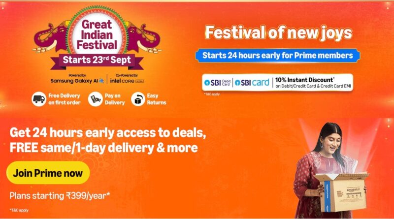 Amazon Great Indian Festival Sale 2025 Sale date